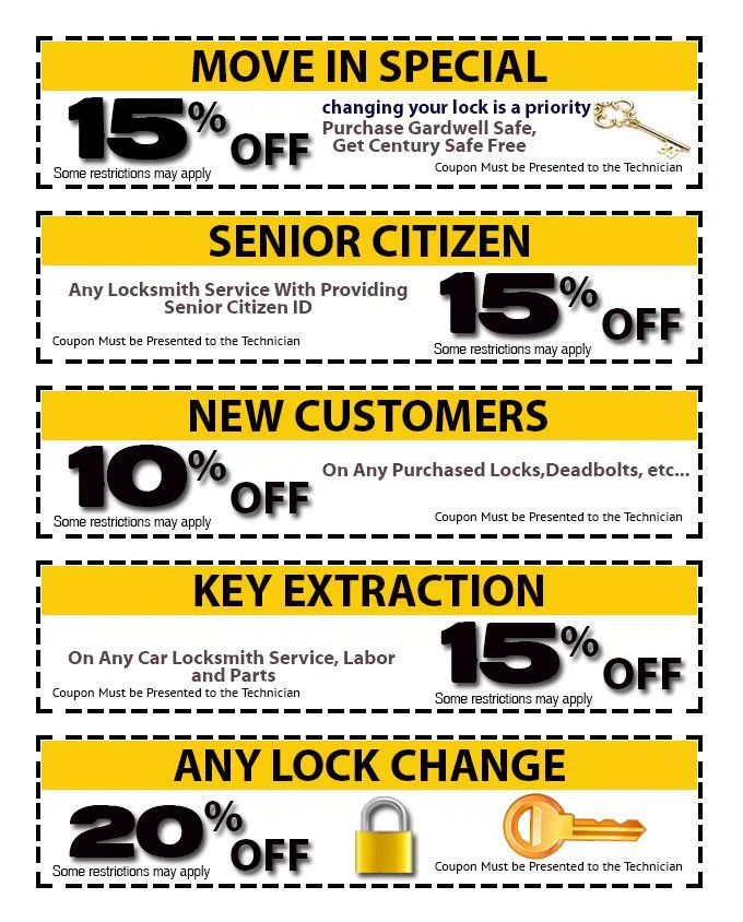 Security Locksmith Services Surprise, AZ 623-745-3615 - coupon-img